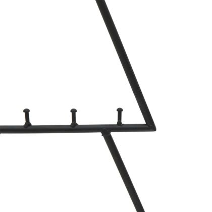 Метална коледна елха за декорация черна 60 см