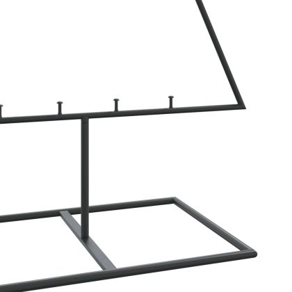 Метална коледна елха за декорация черна 150 см