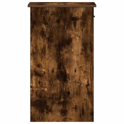 Стойка за компютърна кула с чекмедже опушен дъб 35x45x77 см