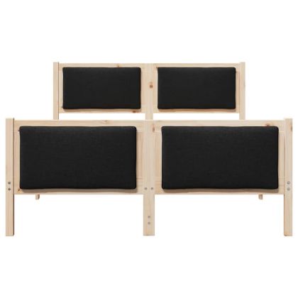 Рамка за легло с таблото Черно 150 x 200 cm текстил