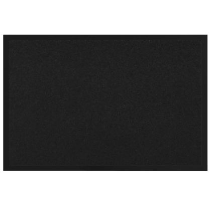 Мат за врата Черно 60 x 40 x 1.2 см Тедди плат