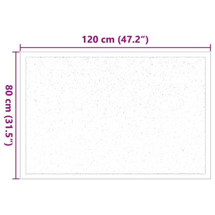 Мат за врата Черно 60 x 40 x 1.2 см Тедди плат