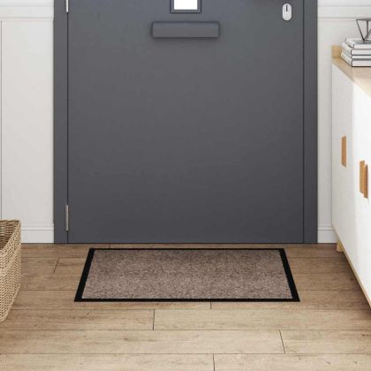 Мат за врата Бежово 60 x 40 x 1.2 см Тедди плат