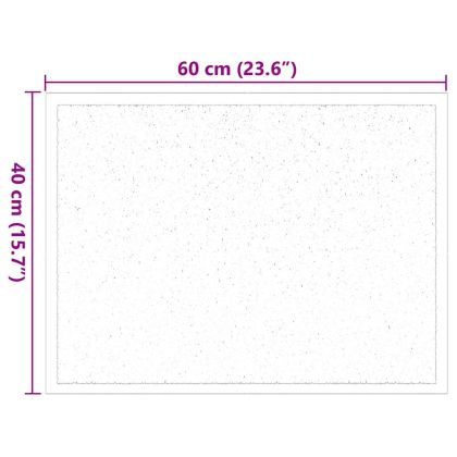 Мат за врата Виненочервен 60 x 40 x 1.2 см Тедди плат