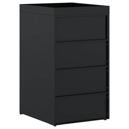 Склад за контейнери с покрив за растения за единичен контейнер 240L