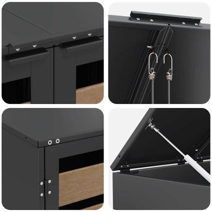 Съхранение за кош за отпадъци с газов капак за 240L контейнер