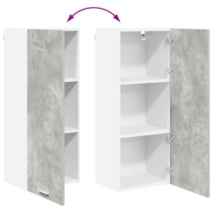 Висящ шкаф Riga Циментено сиво 40 x 31 x 100 см Инженерно дърво