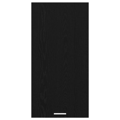 Висящ шкаф с врата Riga Черен дъб и бяло 50 x 31 x 100 см