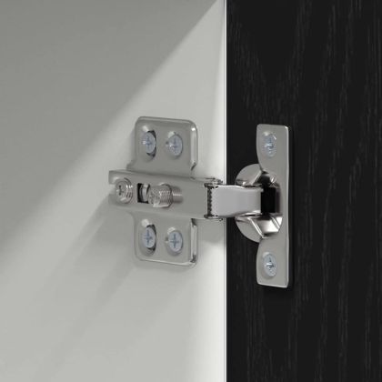 Висящ шкаф с врата Riga Черен дъб и бяло 50 x 31 x 100 см