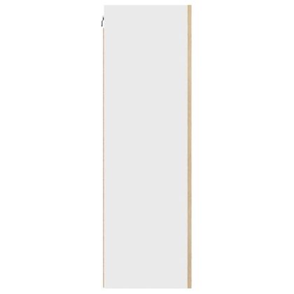 Висящ шкаф с врата Riga Сонома дъб и бяло 50 x 31 x 100 см