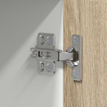 Висящ шкаф с врата Riga Сонома дъб и бяло 50 x 31 x 100 см