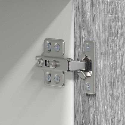 Висящ шкаф с врата Riga Сив Сонома и бяло 50 x 31 x 100 см