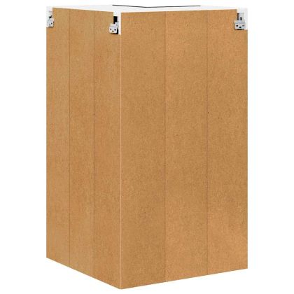 Висящ шкаф с врата Riga Черен дъб и бяло 57 x 57 x 100 см