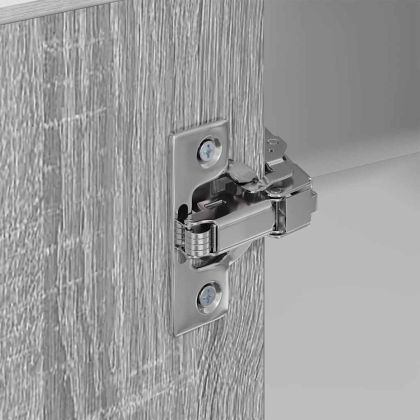 Висящ шкаф с врата Riga Сив Сонома и бяло 57 x 57 x 100 см