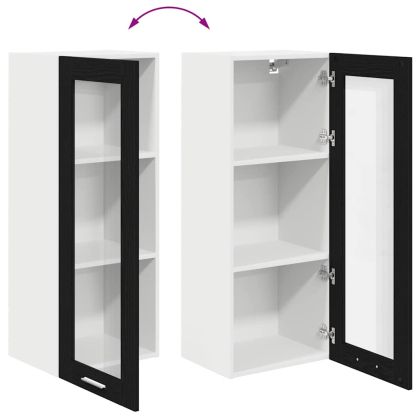 Висящ шкаф Riga Черния дъб 40 x 31 x 100 см Инженерно дърво