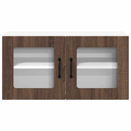 Кухненски шкаф Кафяв дъб 80 x 31 x 40 см Инженерно дърво