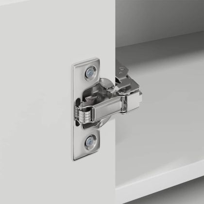 Кухненски шкаф Лъскаво бяло 57 x 57 x 40 см Инженерно дърво