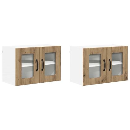 Кухненски шкаф 2 pcs Дъб 60 x 31 x 40 см Инженерно дърво