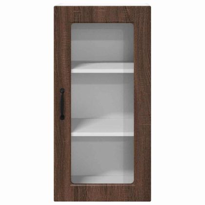 Кухненски шкаф 2 pcs Кафяв дъб 40 x 31 x 80 см Инженерно дърво