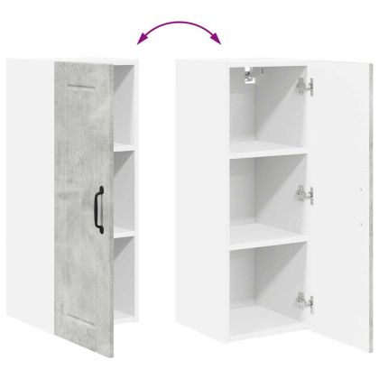 Кухненски шкаф 2 pcs Циментено сиво 30 x 31 x 80 см