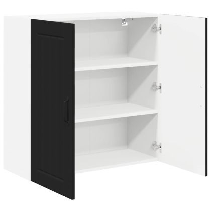 Кухненски шкаф Черно 80 x 31 x 80 см Инженерно дърво