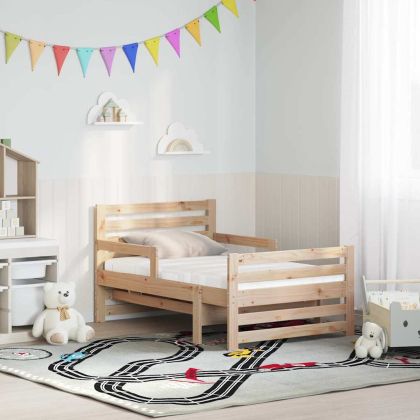 Рамка за легло с матрак Кафяво 80 x 200 cm Солидно борово дърво