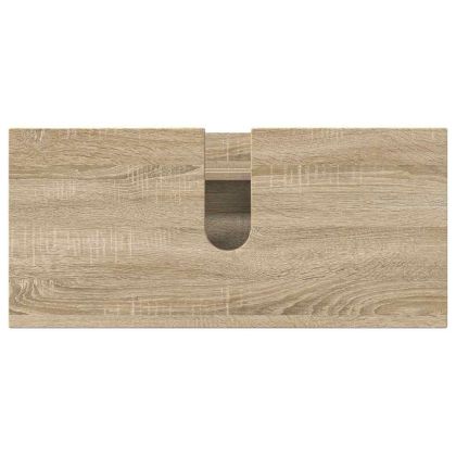 Комплект мебели за баня с чекмедже с рафт 3 pcs Сонома дъб