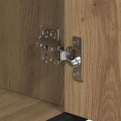 Комплект мебели за баня с рафт 3 pcs Дъб Инженерно дърво