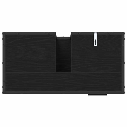 Комплект мебели за баня с рафт 3 pcs Черния дъб Инженерно дърво