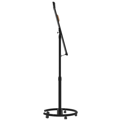 Магнитна бяла дъска с колело Бяло и черно 62 x 62 x 195 см EPS