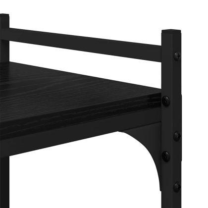 Библиотека Черен дъб 76 x 32 x 192 см Инженерно дърво