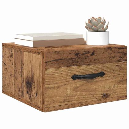 Нощен шкаф 2 pcs Старо дърво 35 x 35 x 20 см Инженерно дърво