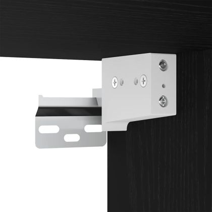 Нощен шкаф 2 pcs Черен дъб 35 x 35 x 20 см Инженерно дърво