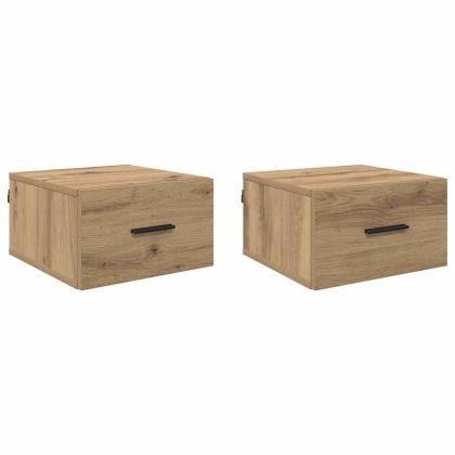 Нощен шкаф 2 pcs дъб артизан 35 x 35 x 20 см Инженерно дърво