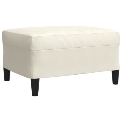 Мека мебел от 4 части с възглавници и болстери кремав кадифе