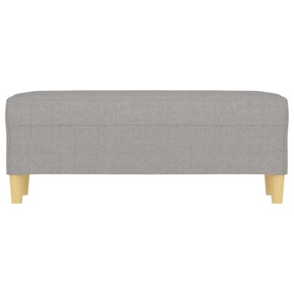 Пейка, светлосива, 100x35x41 см, плат