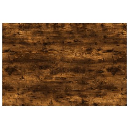 Стенни рафтове 4 бр опушен дъб 60x40x1,5 см инженерно дърво