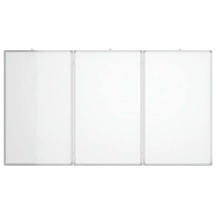 Магнитна бяла дъска, сгъваема, 150x80x1,7 см, алуминий