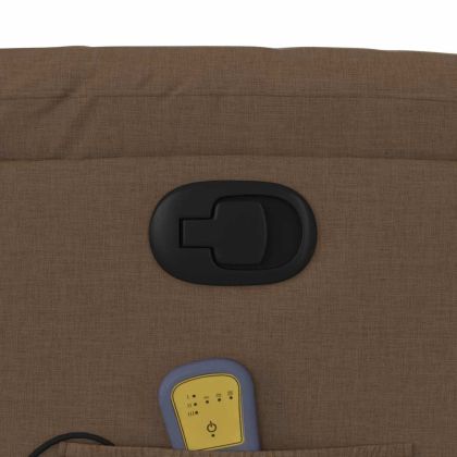 Масажен наклоняем стол, кафяв, текстил