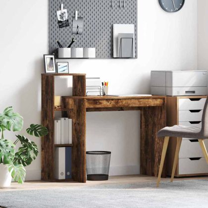 Бюро с рафт Димян дъб 100 x 40 x 90 cm Инженерно дърво