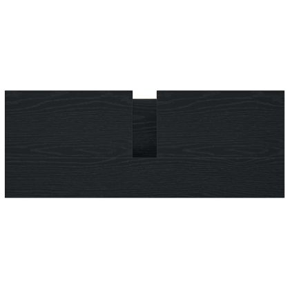 Шкаф за баня с чекмеджета Черен дъб 90x34,5x60 cm