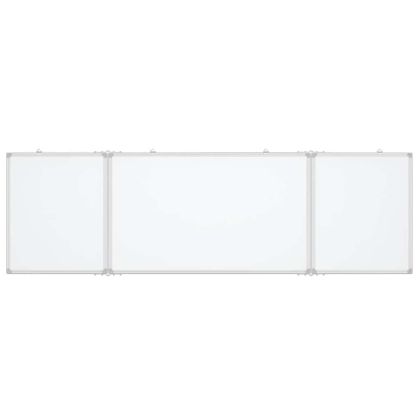 Магнитна бяла дъска, сгъваема, 200x60x1,7 см, алуминий