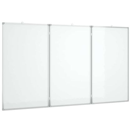 Магнитна бяла дъска, сгъваема, 150x100x1,7 см, алуминий