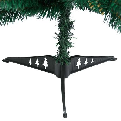 Изкуствена предварително осветена коледна елха с 45 LED 90 см