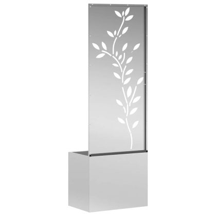 Екран за градинска неприкосновеност Сребрист 50 x 140 cm