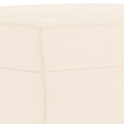 Пейка, кремава, 100x35x41 см, кадифе