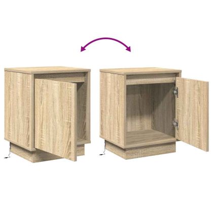 Нощен шкаф Сонома дъб 39 x 34,5 x 50 см Инженерно дърво