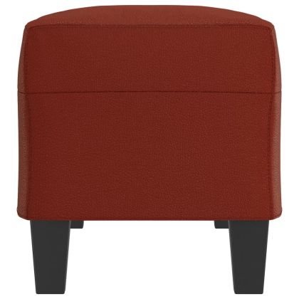 Пейка, виненочервена, 100x35x41 см, изкуствена кожа