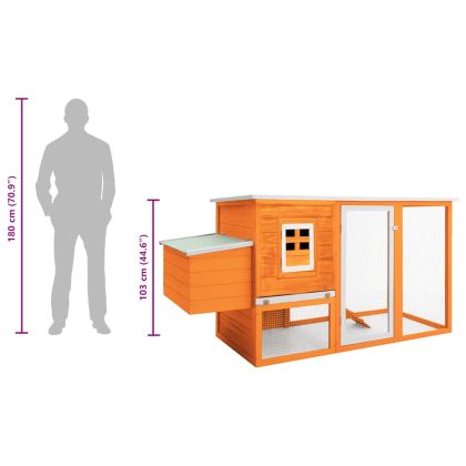 Кокошарник за открито с 1 отделение за яйца, дървен