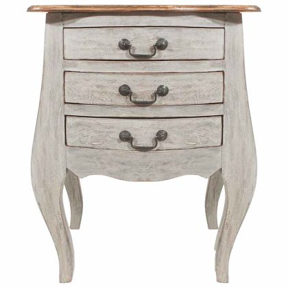 Нощно шкафче, махагоново дърво масив, 48x35x64 см